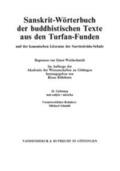Röhrborn |  Sanskrit-Wörterbuch der buddhistischen Texte aus den Turfan-Funden. Lieferung 20 | Buch |  Sack Fachmedien
