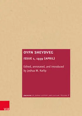 Karlip |  Oyfn Sheydveg. Issue 1, 1939 (April) | Buch |  Sack Fachmedien