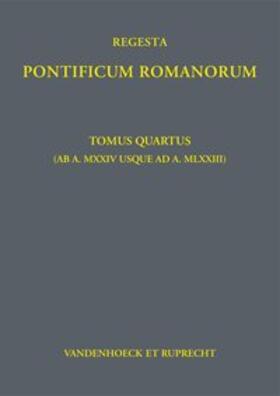 Jaffé / Herbers / Werner | Regesta Pontificum Romanorum | Buch | 978-3-525-31089-2 | sack.de