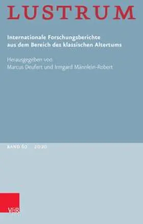 Deufert / Männlein-Robert | Lustrum Band 62 – 2020 | Buch | 978-3-525-35227-4 | sack.de
