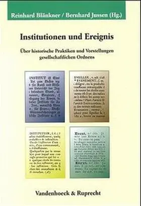Blänkner / Jussen | Institutionen und Ereignis | Buch | 978-3-525-35453-7 | sack.de