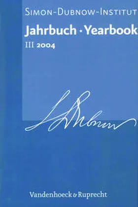 Diner |  Jahrbuch des Simon-Dubnow-Instituts / Simon Dubnow Institute Yearbook III/2004 | Buch |  Sack Fachmedien