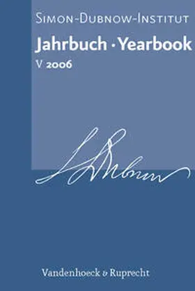 Diner |  Jahrbuch des Simon-Dubnow-Instituts / Simon Dubnow Institute Yearbook V (2006) | Buch |  Sack Fachmedien