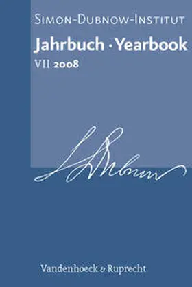 Diner |  Jahrbuch des Simon-Dubnow-Instituts / Simon Dubnow Institute Yearbook VII (2008) | Buch |  Sack Fachmedien