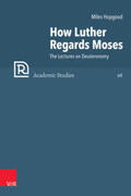 Hopgood / Brown / Frank |  How Luther Regards Moses | Buch |  Sack Fachmedien