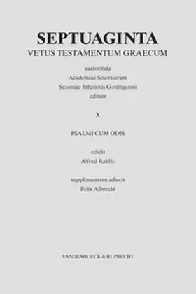 Rahlfs / Albrecht |  Septuaginta. Band 10 | Buch |  Sack Fachmedien