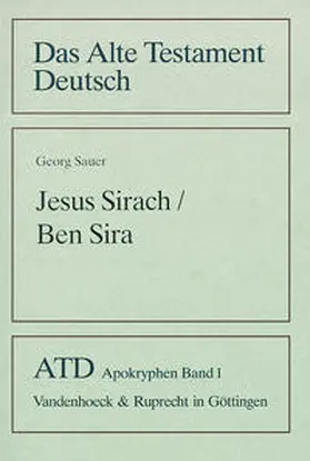 Sauer |  Jesus Sirach / Ben Sira | Buch |  Sack Fachmedien