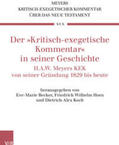 Becker / Horn / Koch |  Der »Kritisch-exegetische Kommentar« in seiner Geschichte | Buch |  Sack Fachmedien