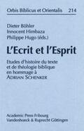 Böhler SJ / Himbaza / Hugo |  L'Ecrit et l'Esprit | Buch |  Sack Fachmedien