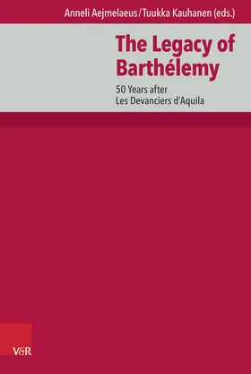 Aejmelaeus / Kauhanen |  The Legacy of Barthélemy | Buch |  Sack Fachmedien