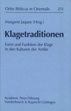Jaques | Klagetraditionen | Buch | 978-3-525-54374-0 | sack.de