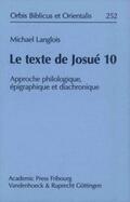 Langlois |  Le texte de Josué 10 | Buch |  Sack Fachmedien