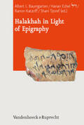 Tzoref / Katzoff / Baumgarten |  Halakhah in Light of Epigraphy | Buch |  Sack Fachmedien