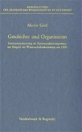 Gierl |  Geschichte und Organisation | Buch |  Sack Fachmedien
