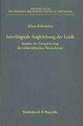 Röhrborn |  Interlinguale Angleichung der Lexik | Buch |  Sack Fachmedien