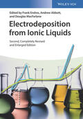 Endres / Abbott / MacFarlane |  Electrodeposition from Ionic Liquids | Buch |  Sack Fachmedien