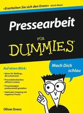 Erens |  Pressearbeit für Dummies | eBook | Sack Fachmedien