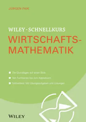 Faik | Wiley-Schnellkurs Wirtschaftsmathematik | E-Book | sack.de