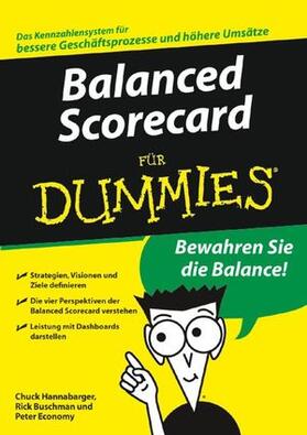 Hannabarger / Buchman / Economy |  Balanced Scorecard für Dummies | Buch |  Sack Fachmedien