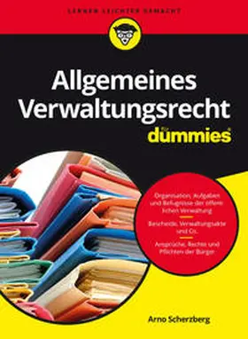 Scherzberg |  Allgemeines Verwaltungsrecht für Dummies | Buch |  Sack Fachmedien