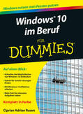 Rusen |  Windows 10 im Beruf für Dummies | Buch |  Sack Fachmedien