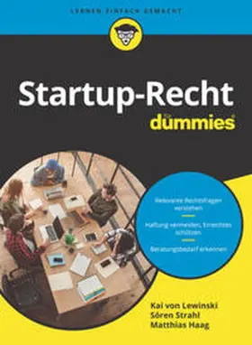 von Lewinski / Strahl / Haag |  Startup-Recht für Dummies | eBook | Sack Fachmedien