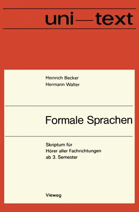 Becker | Formale Sprachen | Buch | 978-3-528-03323-1 | www.sack.de