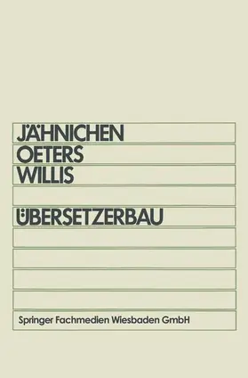 Jähnichen | Übersetzerbau | Buch | 978-3-528-03331-6 | www.sack.de