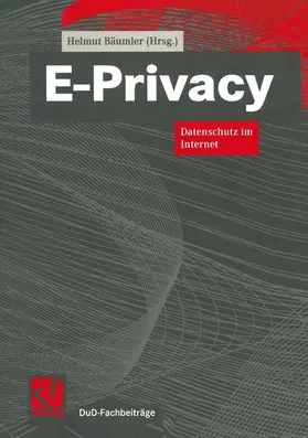 Bäumler |  E-Privacy | Buch |  Sack Fachmedien