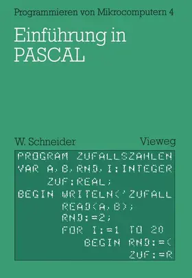 Schneider |  Einführung in PASCAL | Buch |  Sack Fachmedien