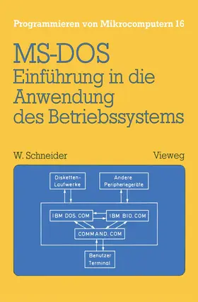 Schneider | Einführung in die Anwendung des Betriebssystems MS-DOS | Buch | 978-3-528-04365-0 | sack.de