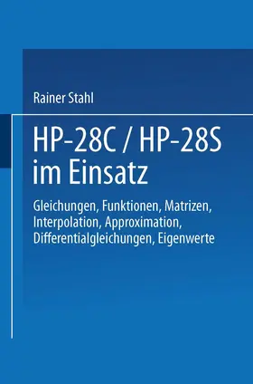 Stahl |  HP-28C / HP-28S im Einsatz | Buch |  Sack Fachmedien