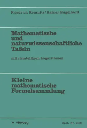 Engelhard / Kemnitz |  Mathematische und naturwissenschaftliche Tafeln | Buch |  Sack Fachmedien