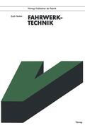 Henker |  Henker, E: Fahrwerktechnik | Buch |  Sack Fachmedien