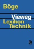 Böge |  Vieweg Lexikon Technik | Buch |  Sack Fachmedien