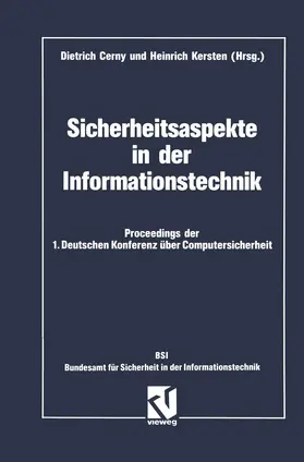 Cerny | Sicherheitsaspekte in der Informationstechnik | Buch | 978-3-528-05157-0 | www.sack.de