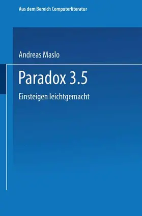 Maslo |  Paradox 3.5 | Buch |  Sack Fachmedien