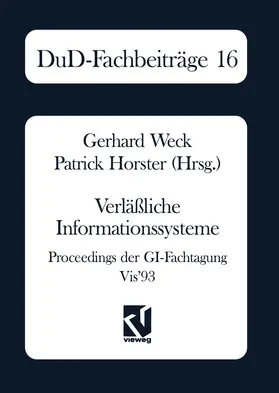 Weck / Horster |  Verläßliche Informationssysteme | Buch |  Sack Fachmedien