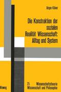 Klüver |  Klüver, J: Konstruktion der sozialen Realität Wissenschaft | Buch |  Sack Fachmedien