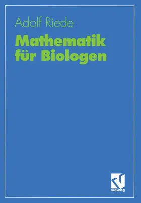 Riede |  Mathematik für Biologen | Buch |  Sack Fachmedien