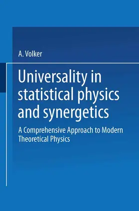 Weberruß |  Universality in Statistical Physics and Synergetics | Buch |  Sack Fachmedien
