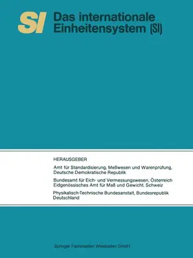 Dt. Demokrat. Republik |  SI Das Internationale Einheitensystem | Buch |  Sack Fachmedien
