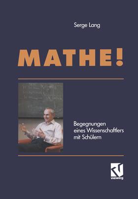 Lang |  Lang, S: Mathe! | Buch |  Sack Fachmedien