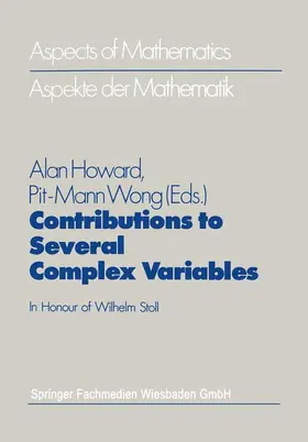 Wong / Howard |  Contributions to Several Complex Variables | Buch |  Sack Fachmedien