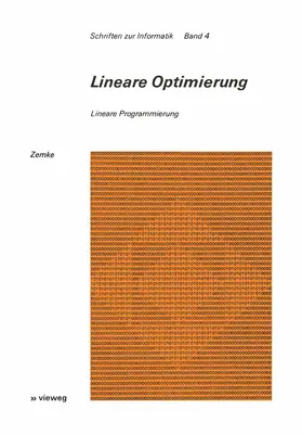 Zemke |  Lineare Optimierung | Buch |  Sack Fachmedien