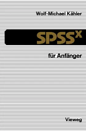 Kähler |  SPSSx für Anfänger | Buch |  Sack Fachmedien