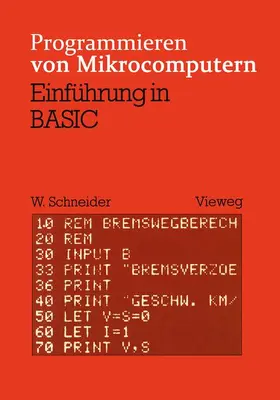 Schneider |  Einführung in BASIC | Buch |  Sack Fachmedien