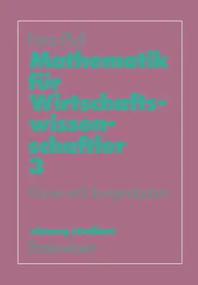 Pfuff |  Mathematik für Wirtschaftswissenschaftler | Buch |  Sack Fachmedien
