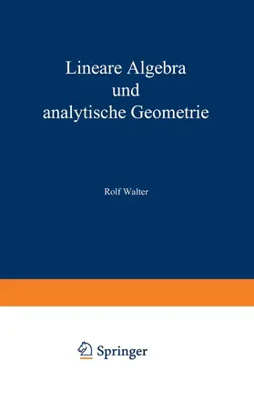 Walter |  Lineare Algebra und analytische Geometrie | Buch |  Sack Fachmedien