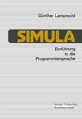  Einführung in die Programmiersprache SIMULA | Buch |  Sack Fachmedien